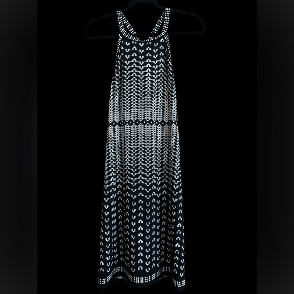 Max Studio Black and White Maxi Dress
